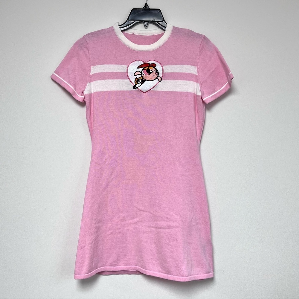 Dolls Kill x The Powerpuff Girls For The Win Mini Knit Dress Y2K